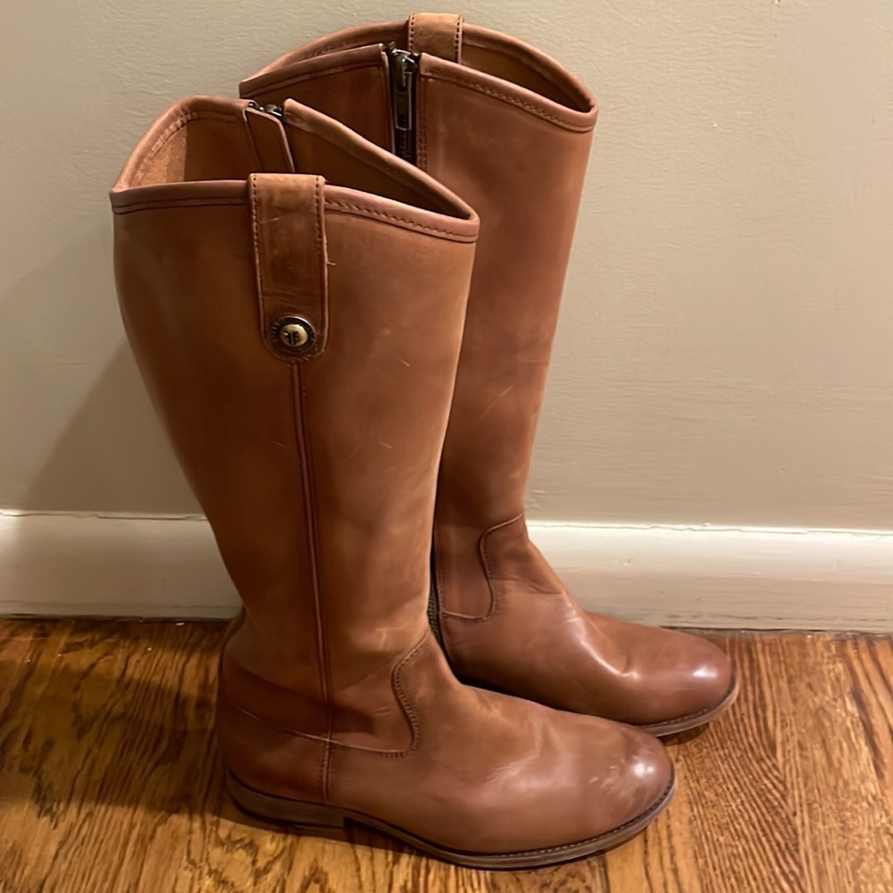 Frye Melissa Button Inside Zip leather Boot